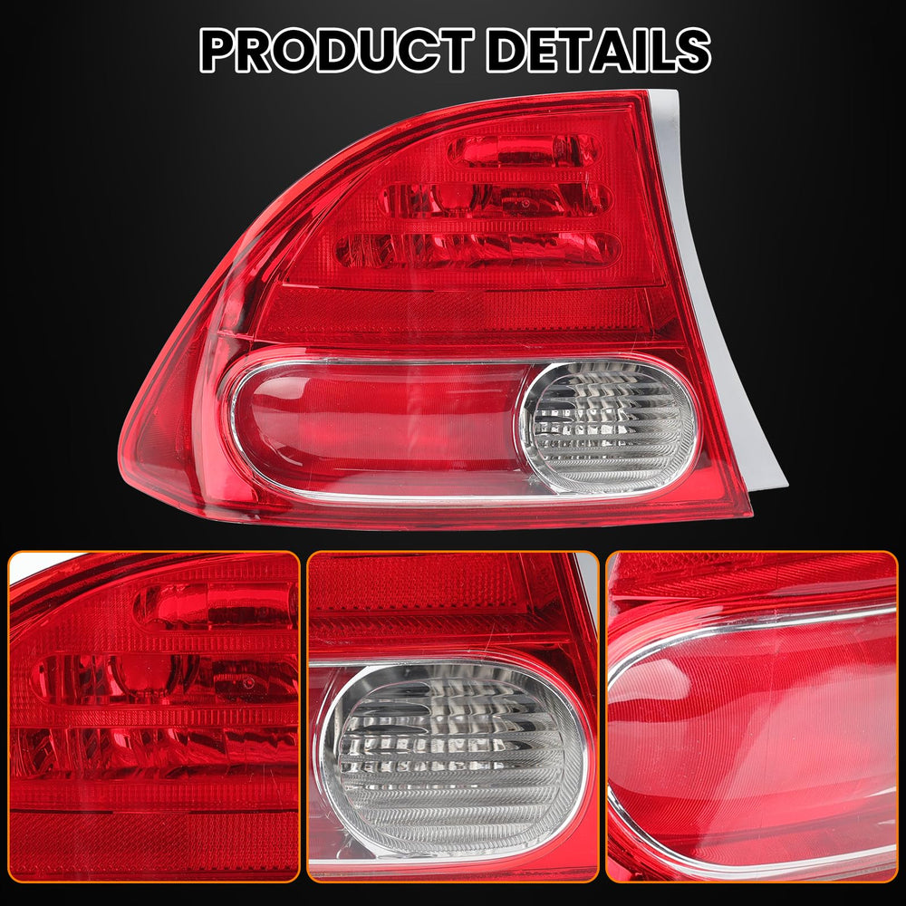 Clidr tail light left back view with snug, factory-like fit.