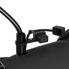 Cliff Top motorcycle USB charger front view for quick on-handlebar access.