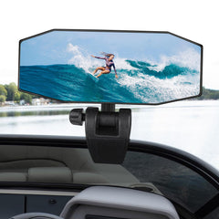CLLOMAGY pontoon rear-view mirror offers wide visibility for safer boating.