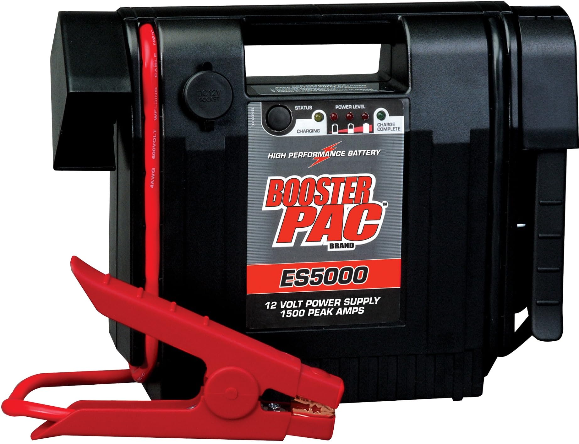 Clore Automotive Booster PAC ES5000 front view with rugged, ready-for-jump-start design.