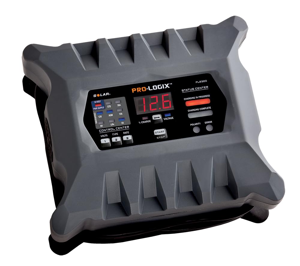Clore Automotive PL2320 overview shows compact, versatile battery charger for workshop use.