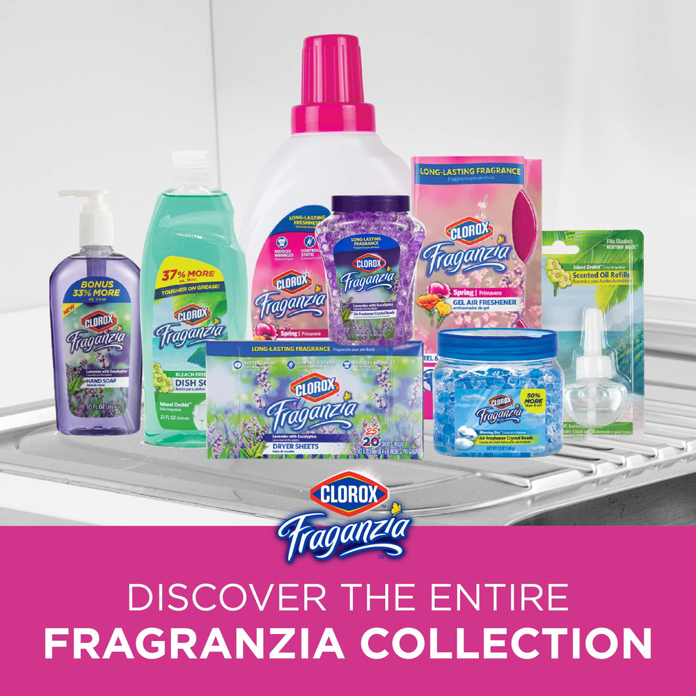 Clorox Fraganzia Morning Sky packaging in a six-pack box for convenient use