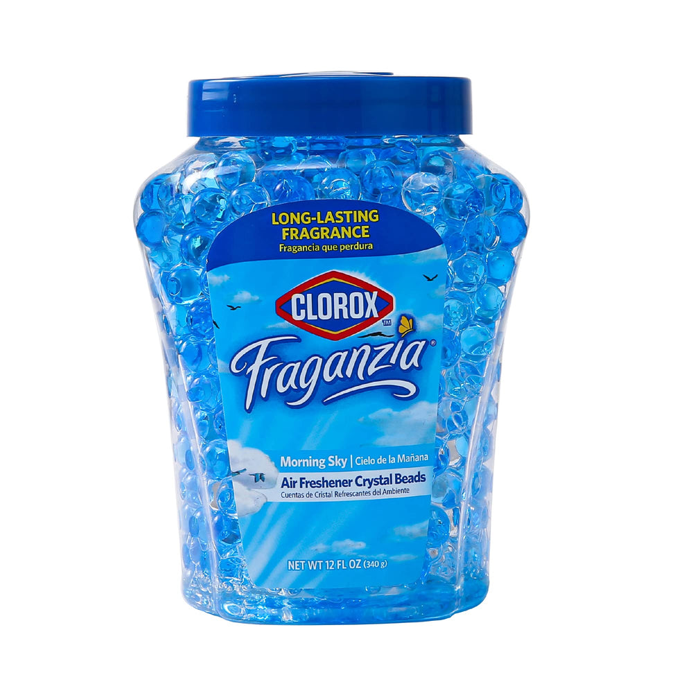 Clorox Fraganzia Morning Sky beads with vented lid for easy setup