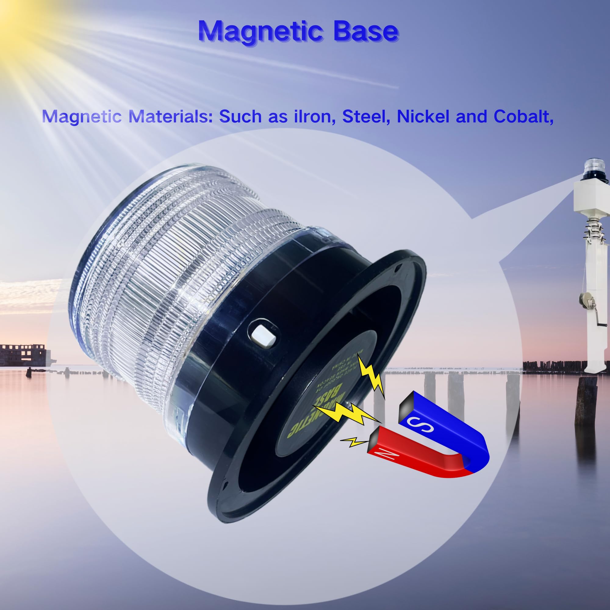 Cloud Fire LED light provides up to 1000 meters visibility for safer navigation