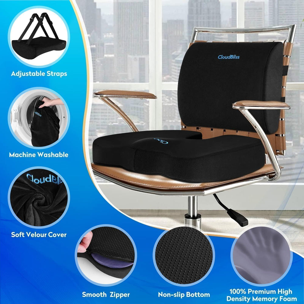 CloudBliss cushion side handles for easy carrying and repositioning