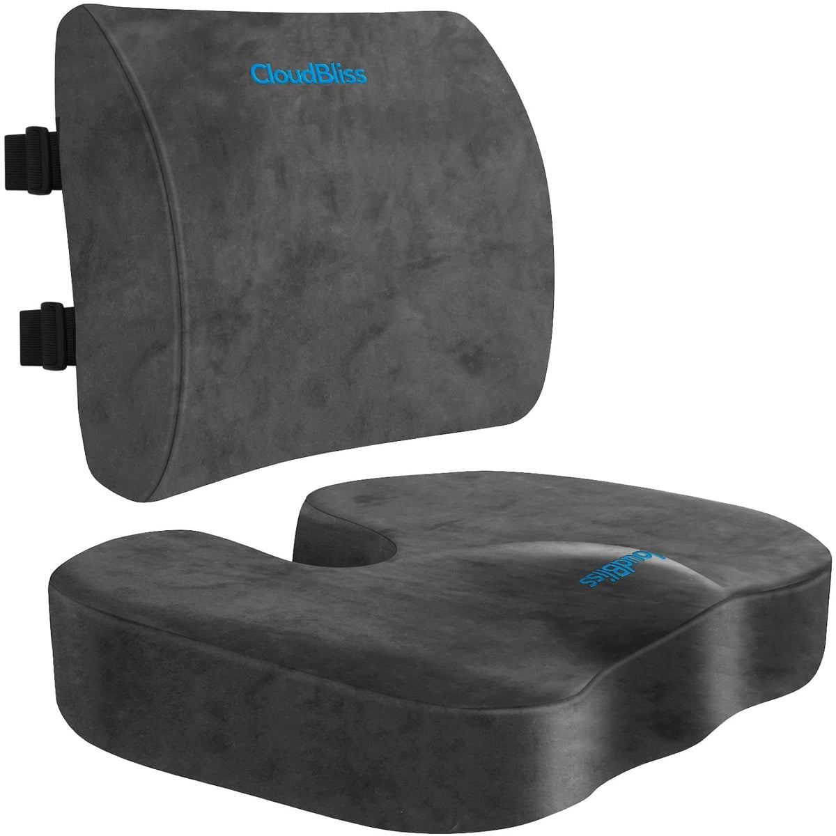 CloudBliss lumbar pillow with ergonomic curve supports comfortable posture
