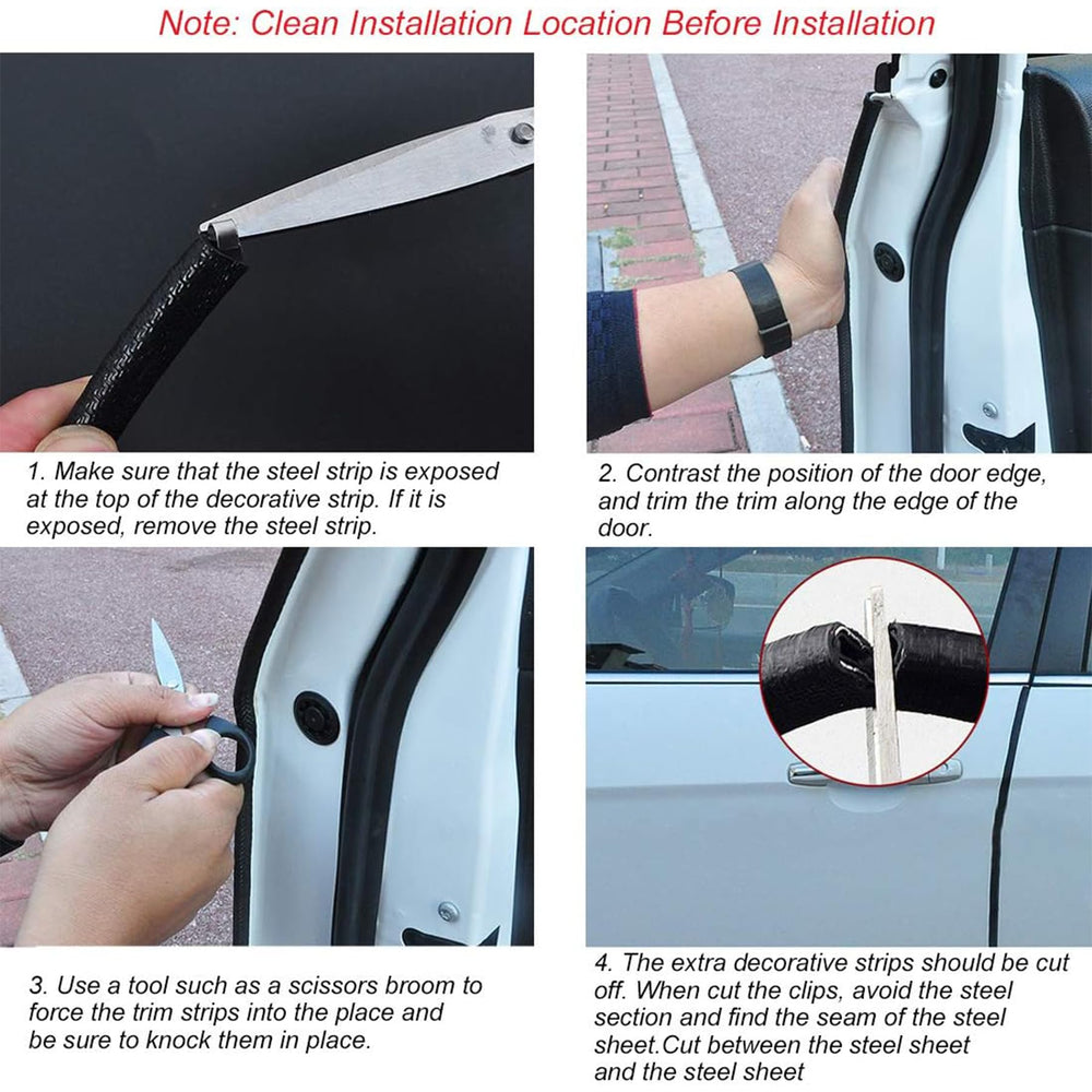 CloudBuyer anti-scratch door edge strip guards against chips and dings