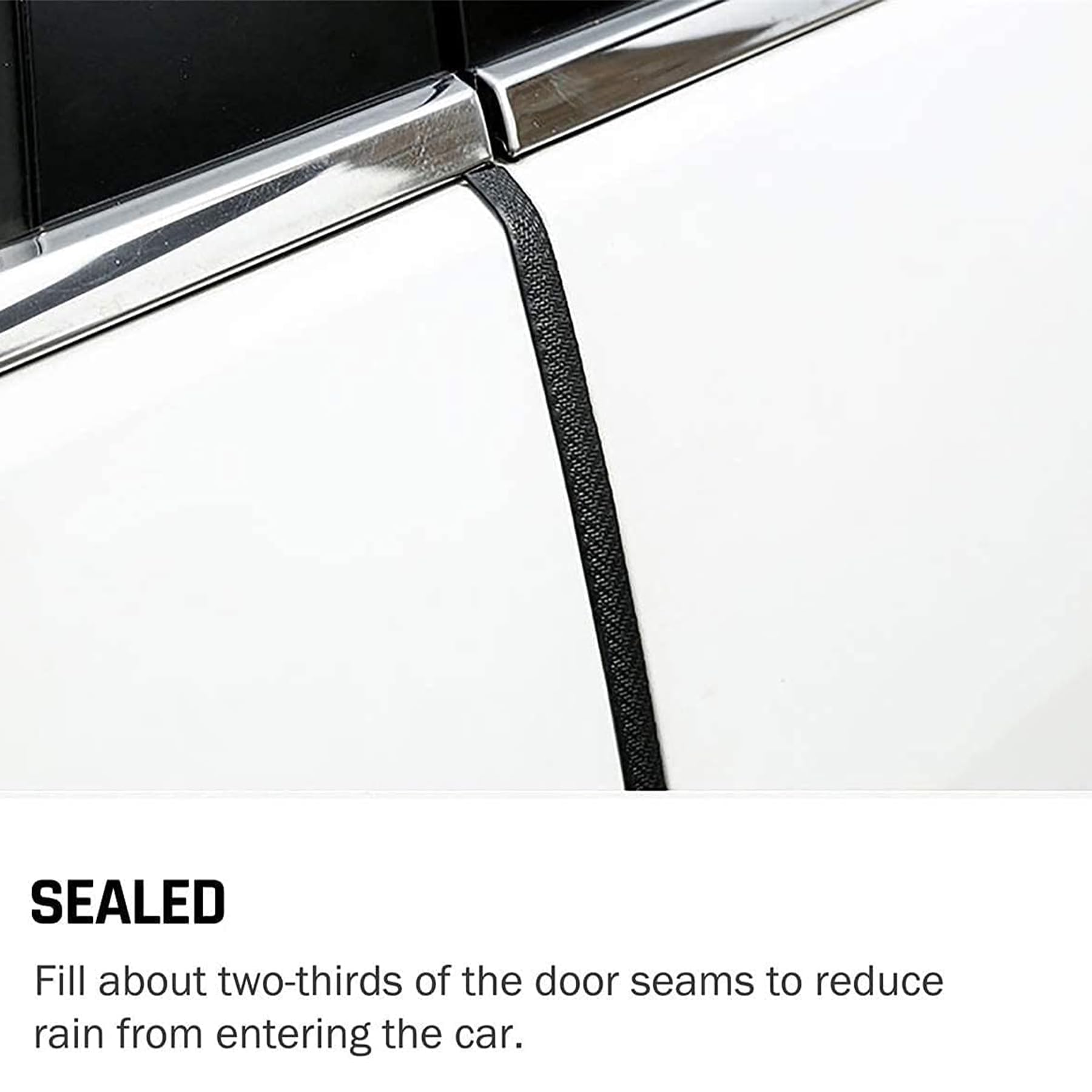 CloudBuyer edge guard installed at car body junction reduces wear at door seam