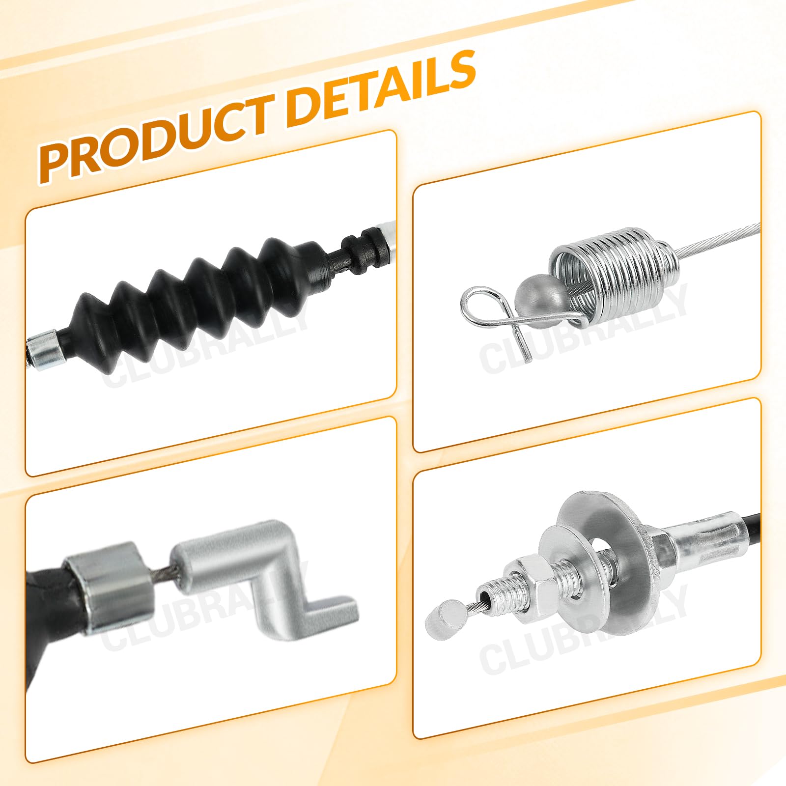ClubRally accelerator cable for DS Club Car improves accelerator feel and control.