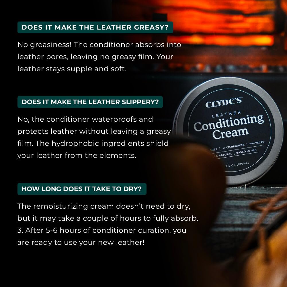 Clyde's Leather Conditioning Cream on saddles and tack
