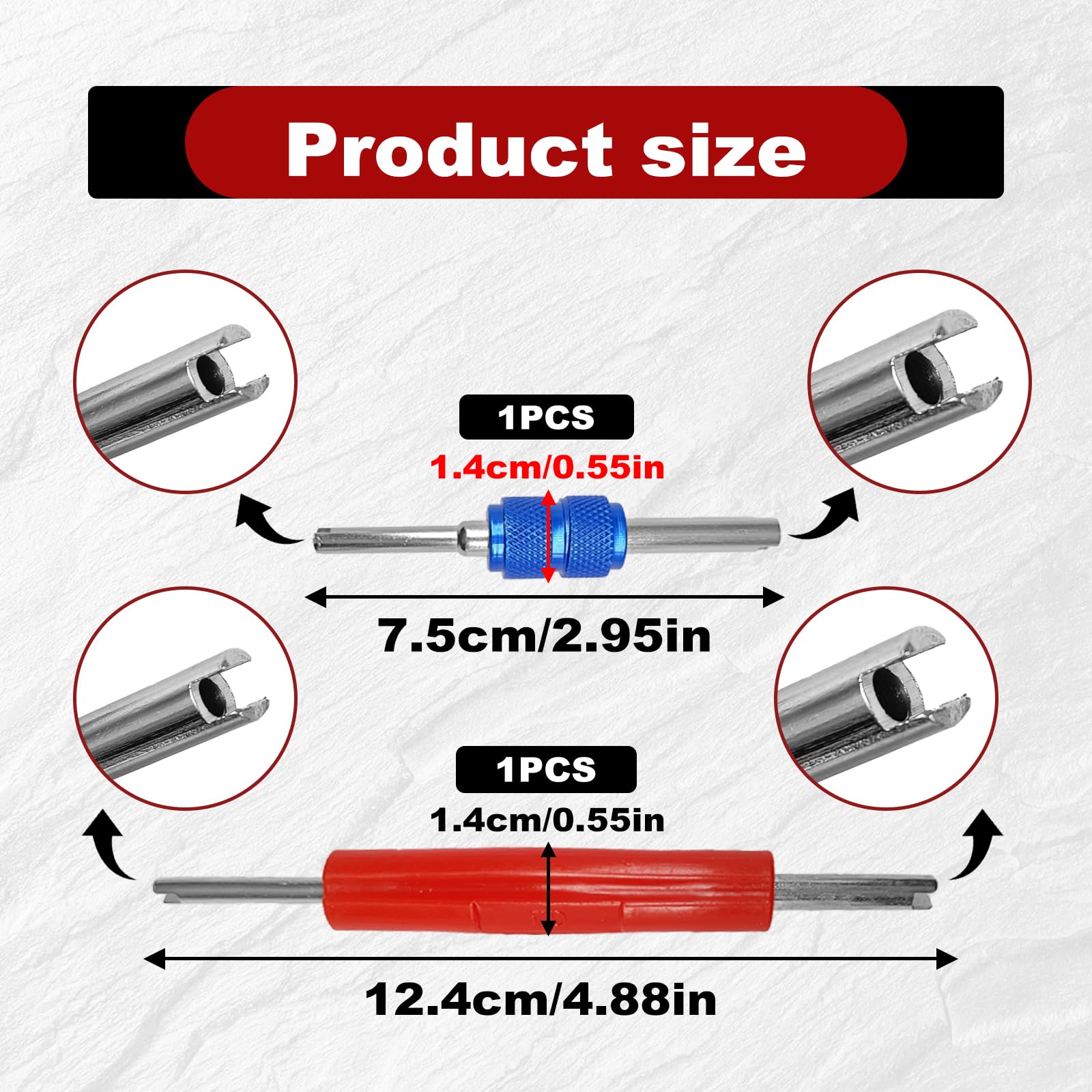 CmeRto valve core installer tool for precise reseal