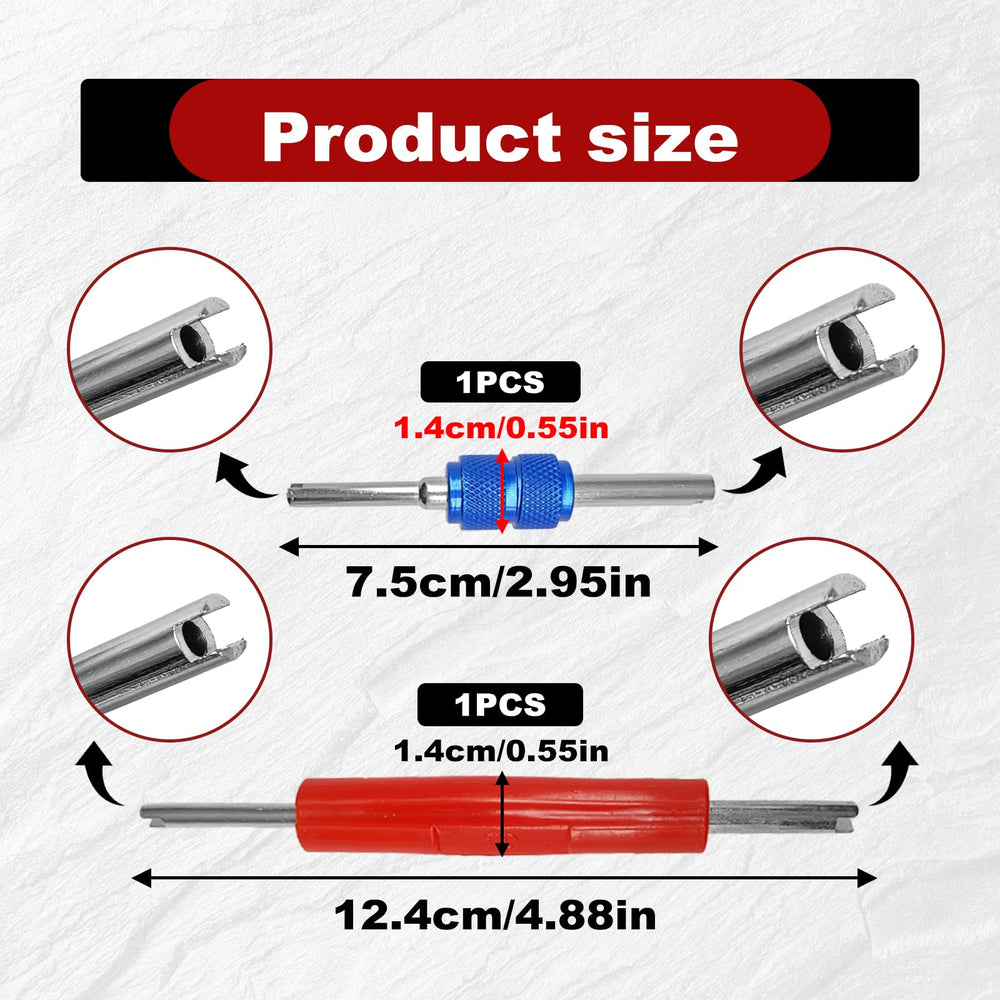 CmeRto valve core installer tool for precise reseal