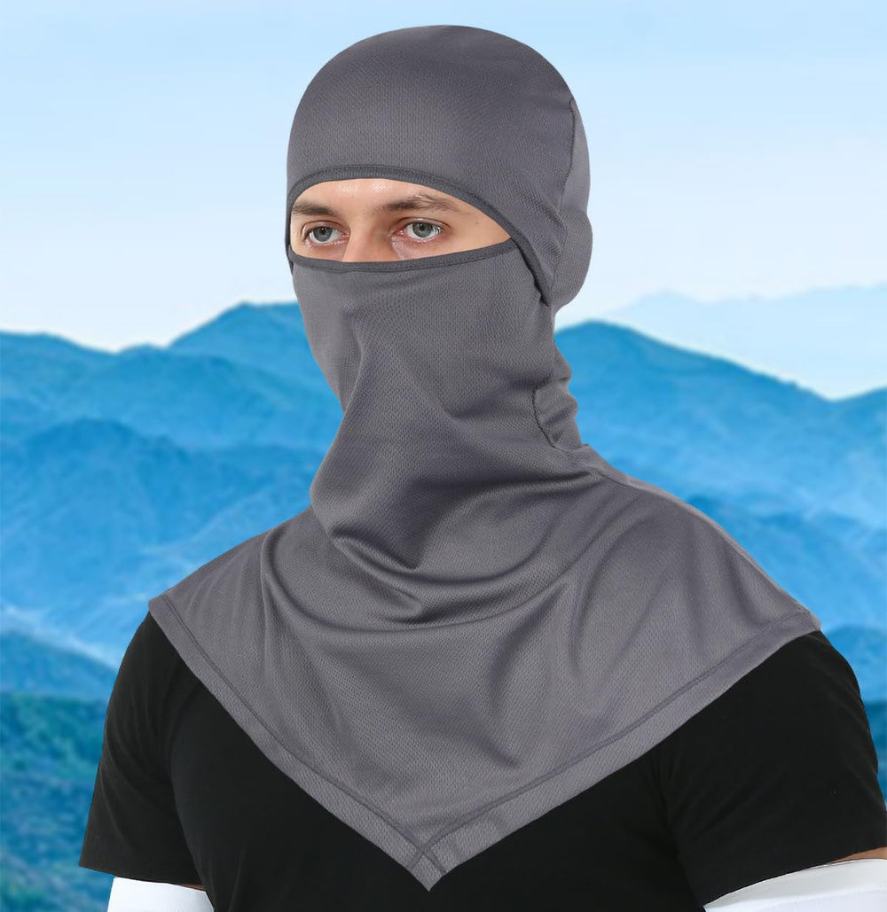 Cmonie UV-blocking balaclava reduces sun exposure during outdoor activities and commutes