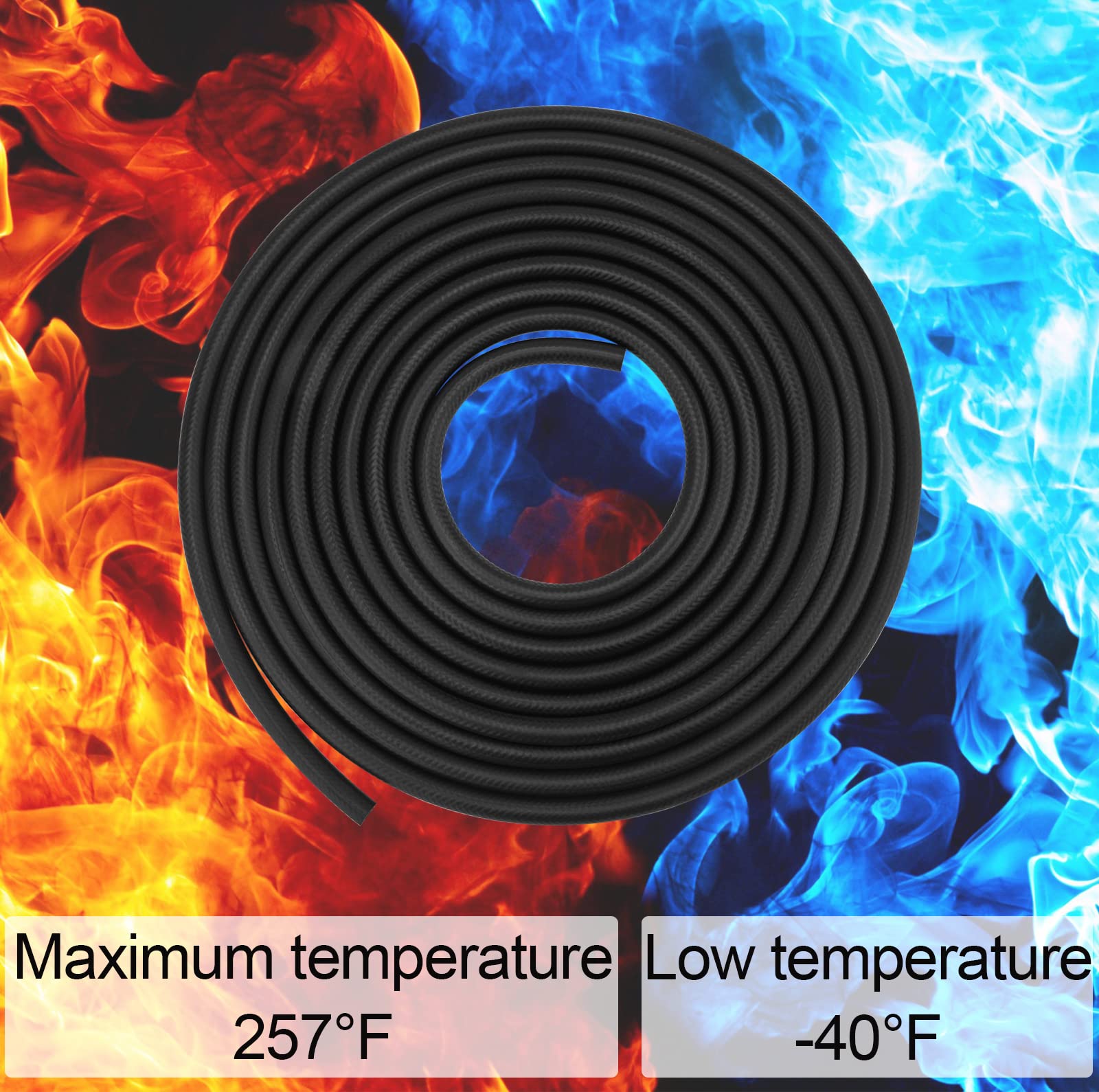 CMOOD fuel line hose demonstrates diesel and gasoline compatibility in real-life use.