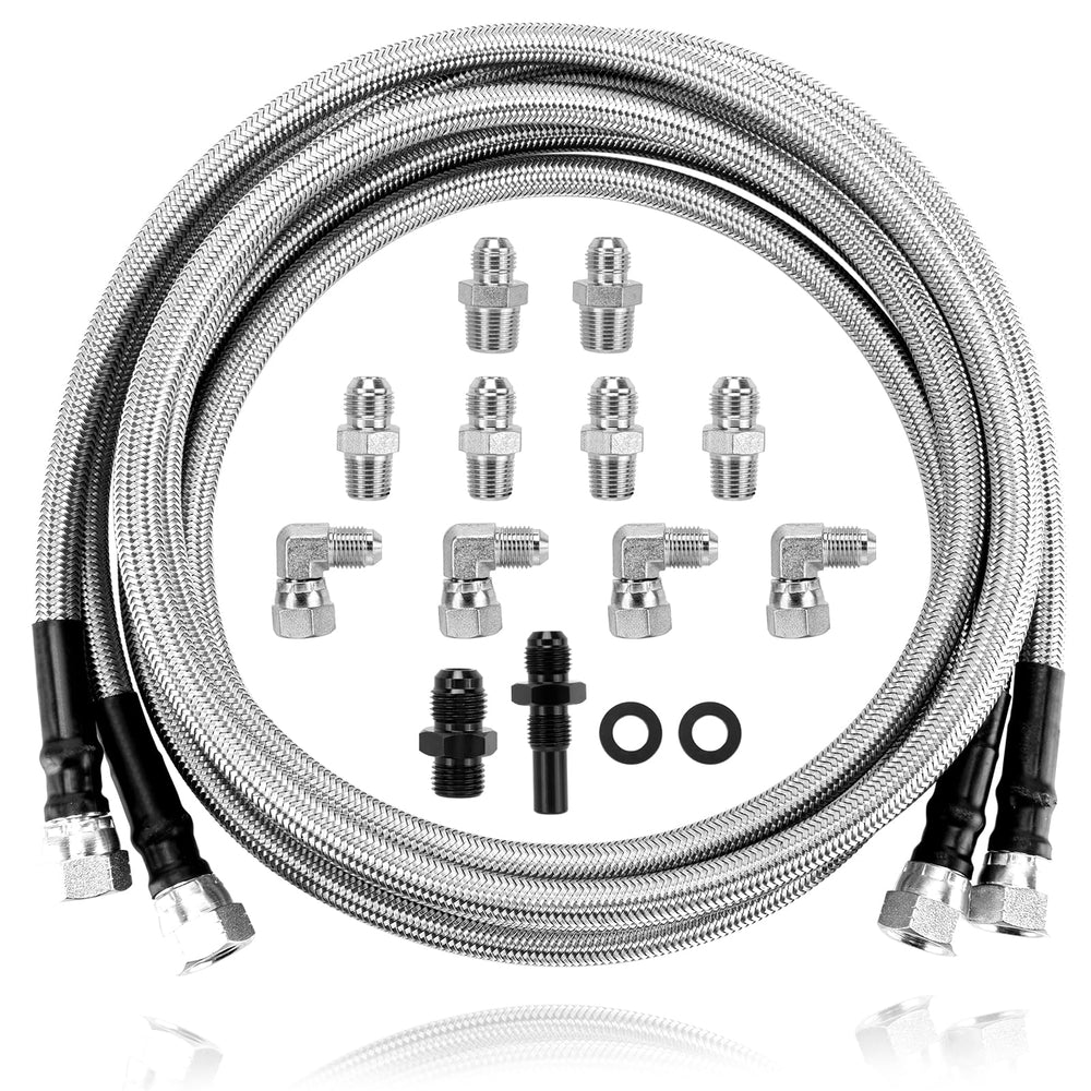 CMOOD 6AN SS braided line 70in with durable heat-resistant construction