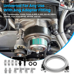 CMOOD universal-fit transmission lines for Chevy, GM, and Ford models