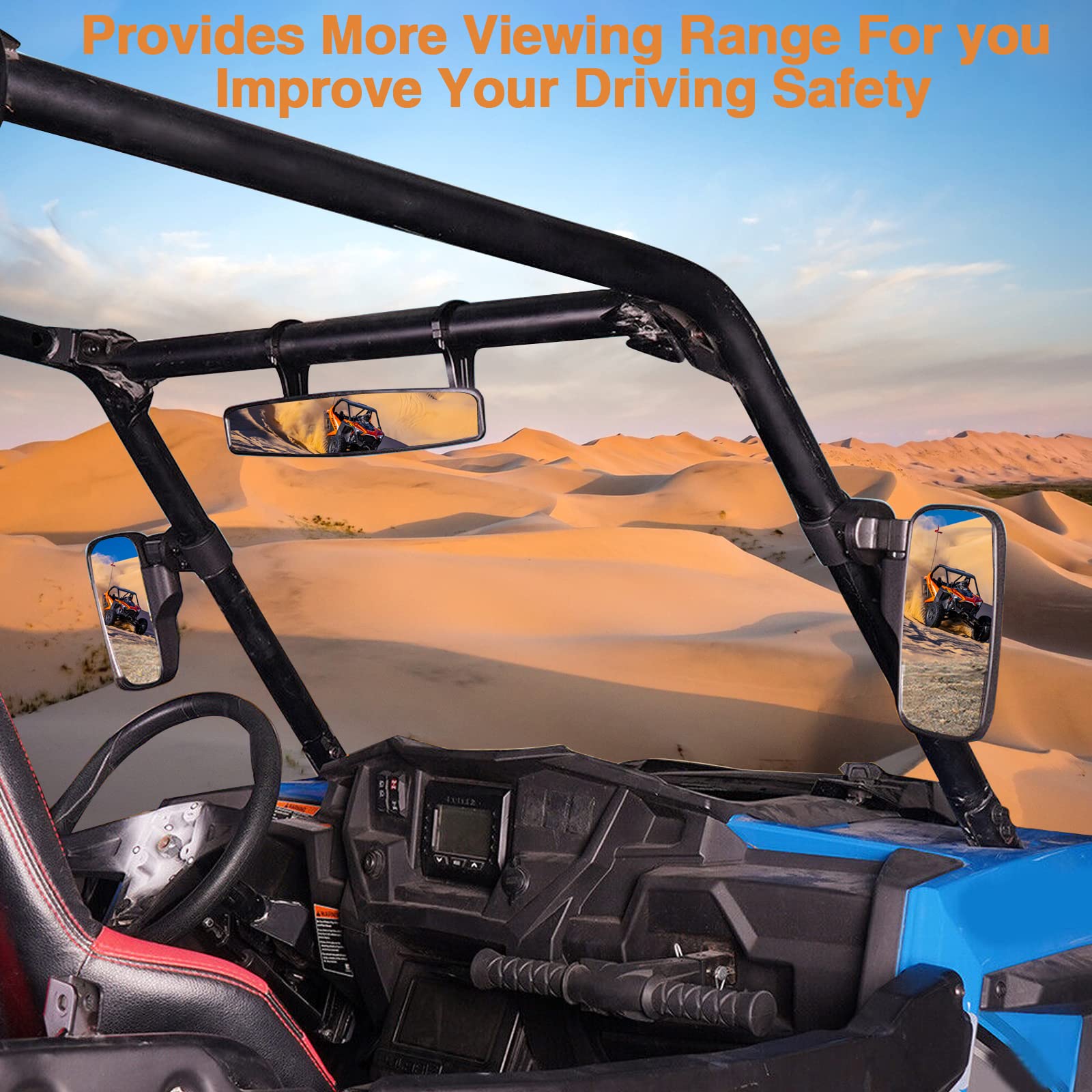 CMOOD center-view mirror included for enhanced rear visibility.