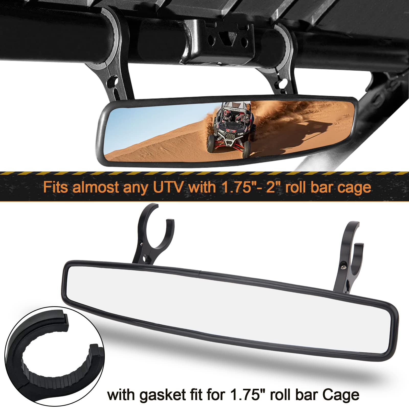 Aluminum hardware kit for CMOOD UTV mirrors and secure mounting.
