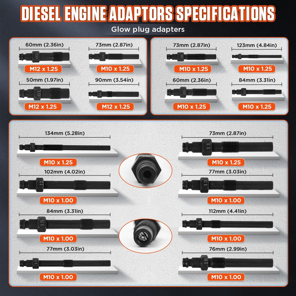 CMTOOL 18-inch extension hose helps long-distance connections.