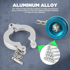 CMTOOL 43mm adapter with chrome blue finish—durable for regular maintenance.