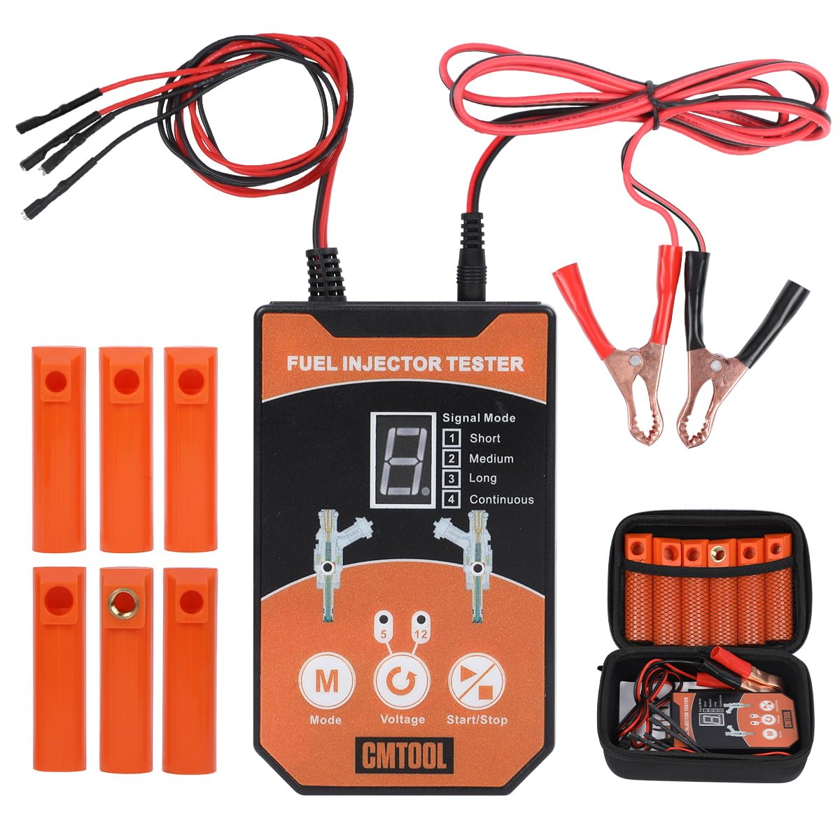 CMTOOL fuel injector tester adapters six sizes for broad compatibility