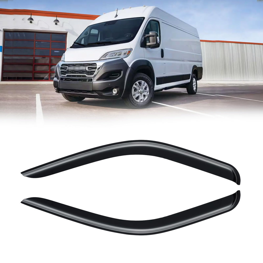 CMVT Auto rain guards include simple tape-on installation guidelines for quick setup