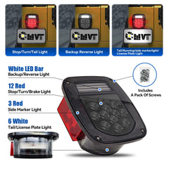 Direct-fit CMVT Auto tail light for CJ-5 and CJ-7 installation