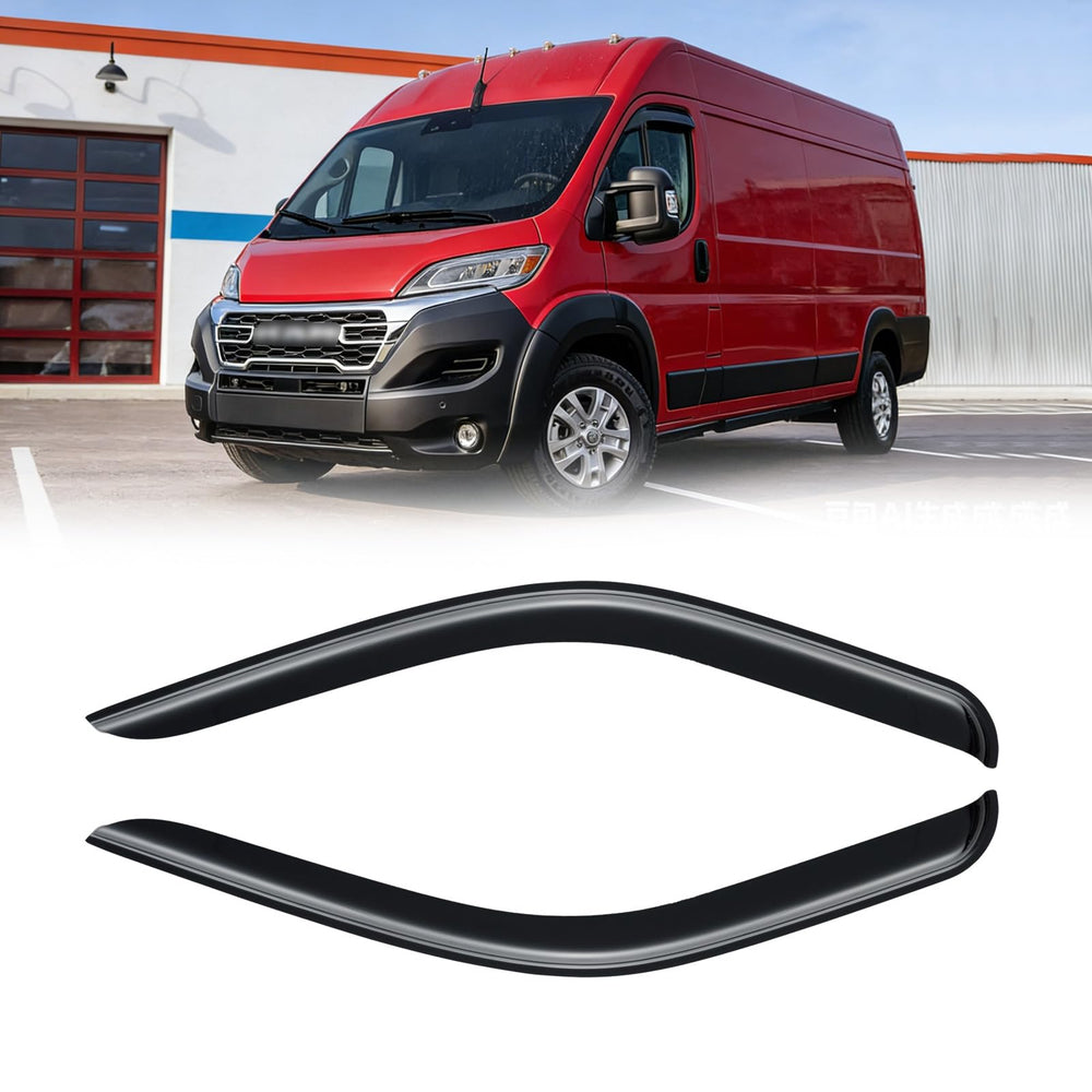 CMVT Auto rain guards for ProMaster outside-mount in a 4-piece set reduce wind intrusion