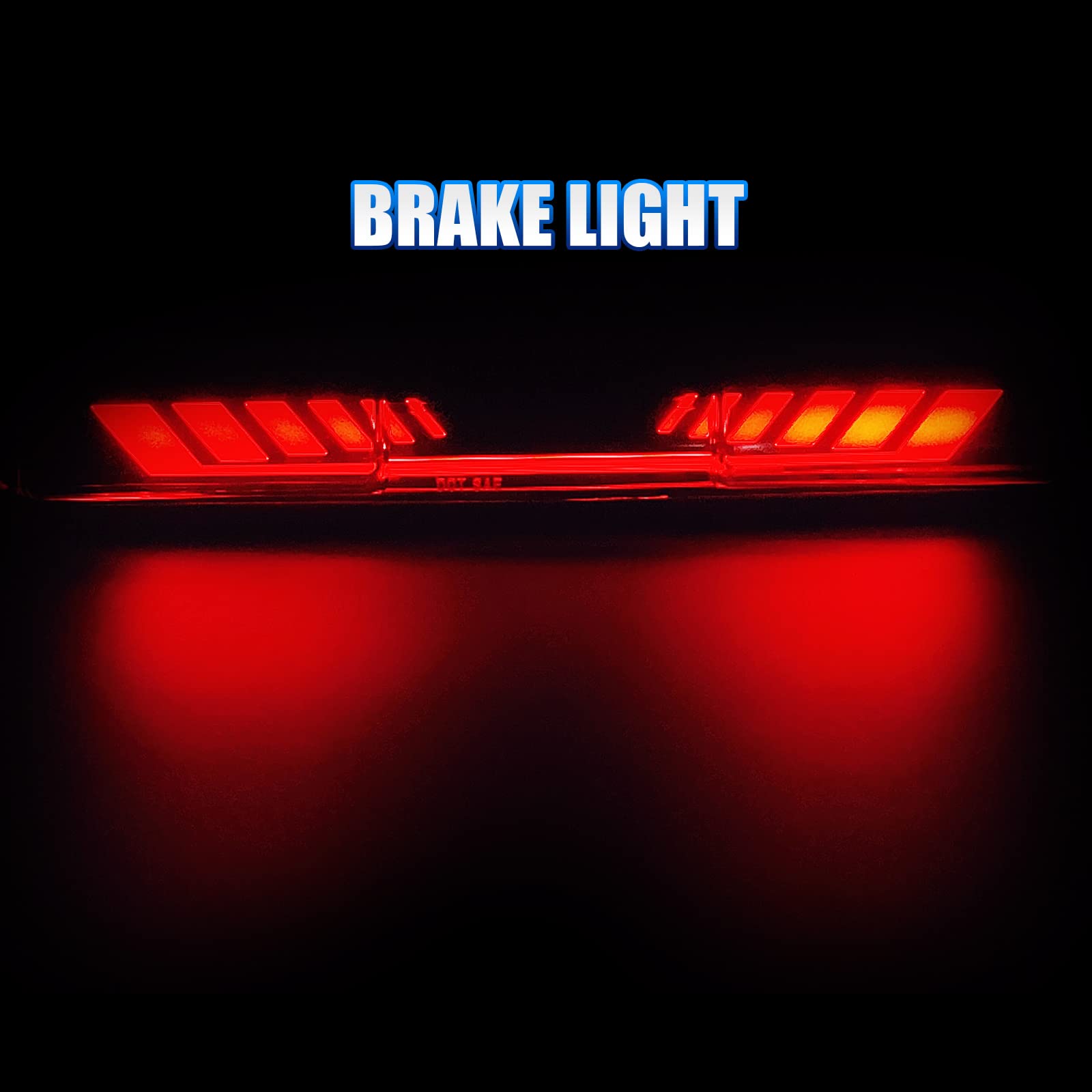 Rear center tail lamp shown with weather-sealed ABS housing for durability.