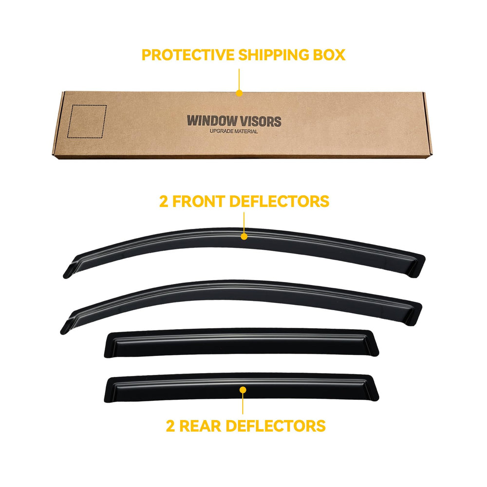 CMVT Auto Forester window deflectors 4pcs complete your vehicle's look and function.