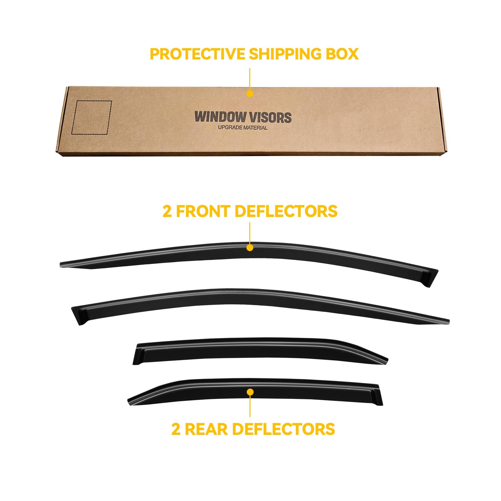 CMVT Auto window visors in use during rain demonstrate practical protection.
