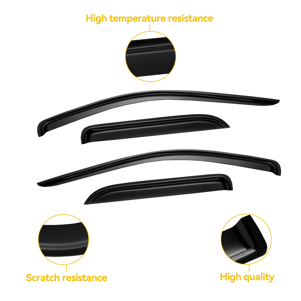 CMVT Auto rain guards on Ram 2500/3500 quad cab, rear-right coverage.