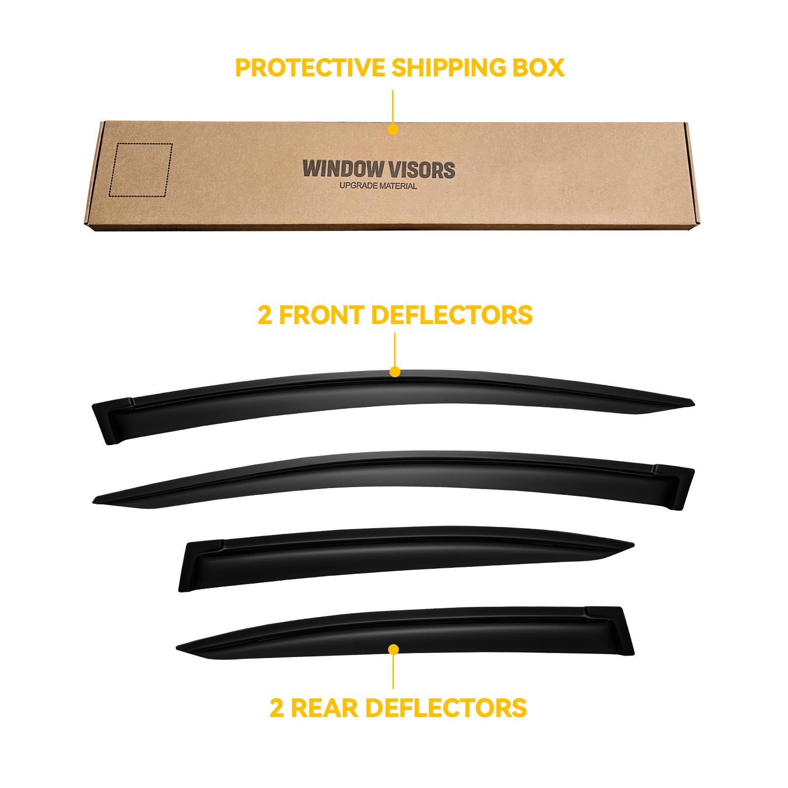 CMVT Auto tape-on installation step for Honda Civic visors.