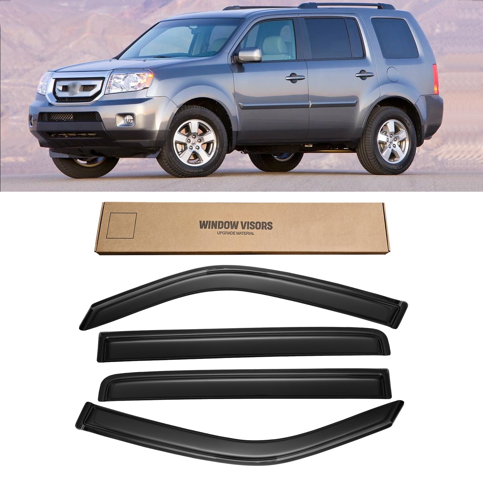 CMVT Auto visors reduce interior wind intrusion and improve cabin comfort
