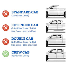 CMVT Auto Sierra 1500 Crew Cab visors reduce glare while allowing airflow