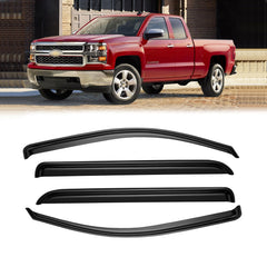 CMVT Auto Silverado 1500 Crew Cab window visors shield rain and wind