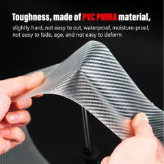 CNCLOL carbon fiber pattern tape with high-gloss finish on a mountain bike