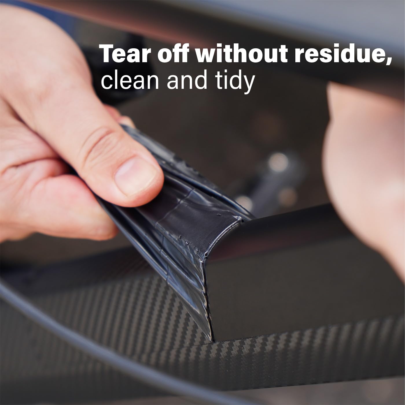 CNCLOL frame tape close-up shows glossy, seamless protection layer