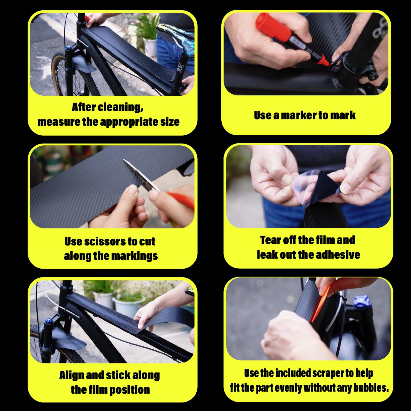CNCLOL dirt and mud resistance for cleaner bike frames