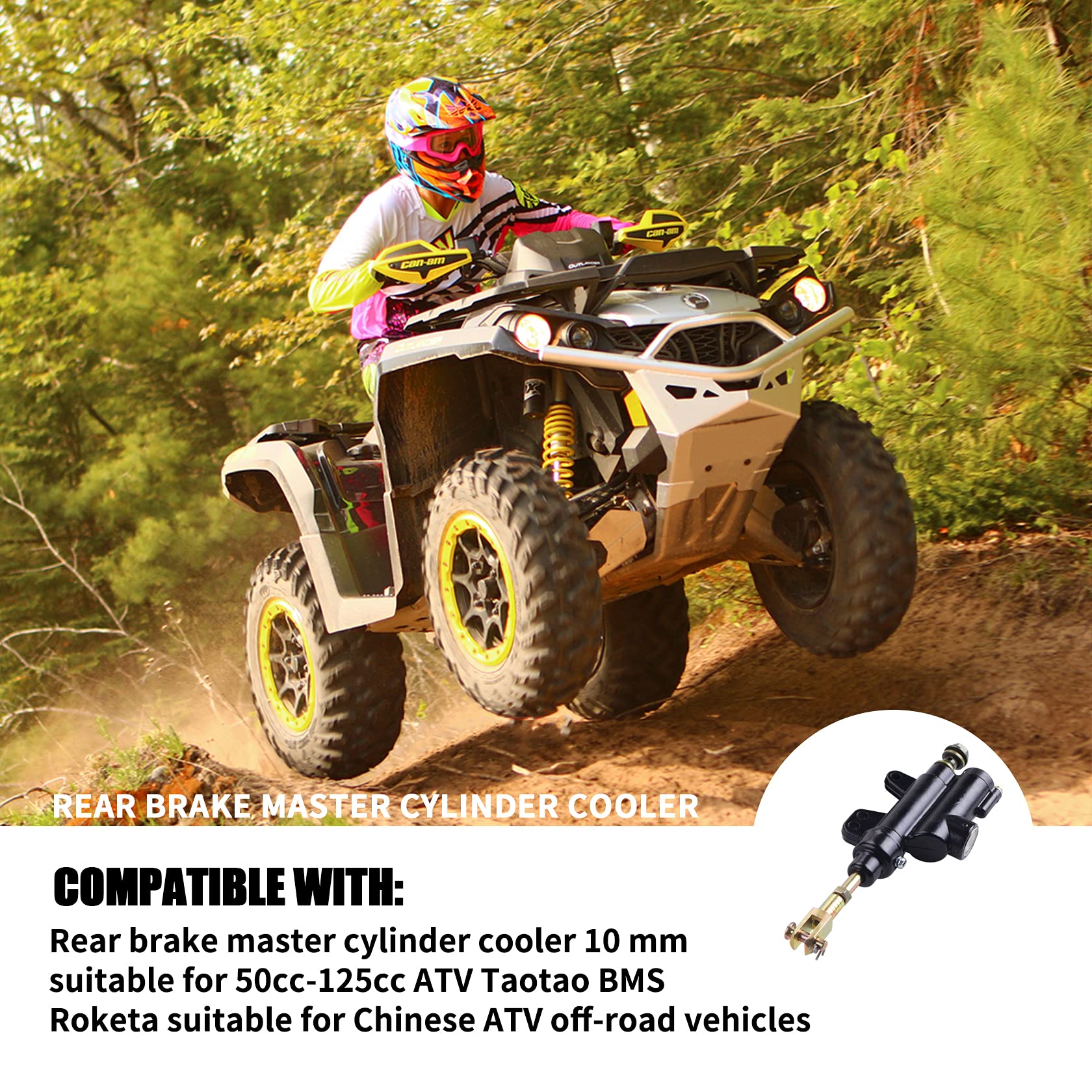 CNCMOTOK ATV brake system assembly supports straightforward installation.