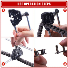 CNCMOTOK chain detacher handles provide leverage during breaks