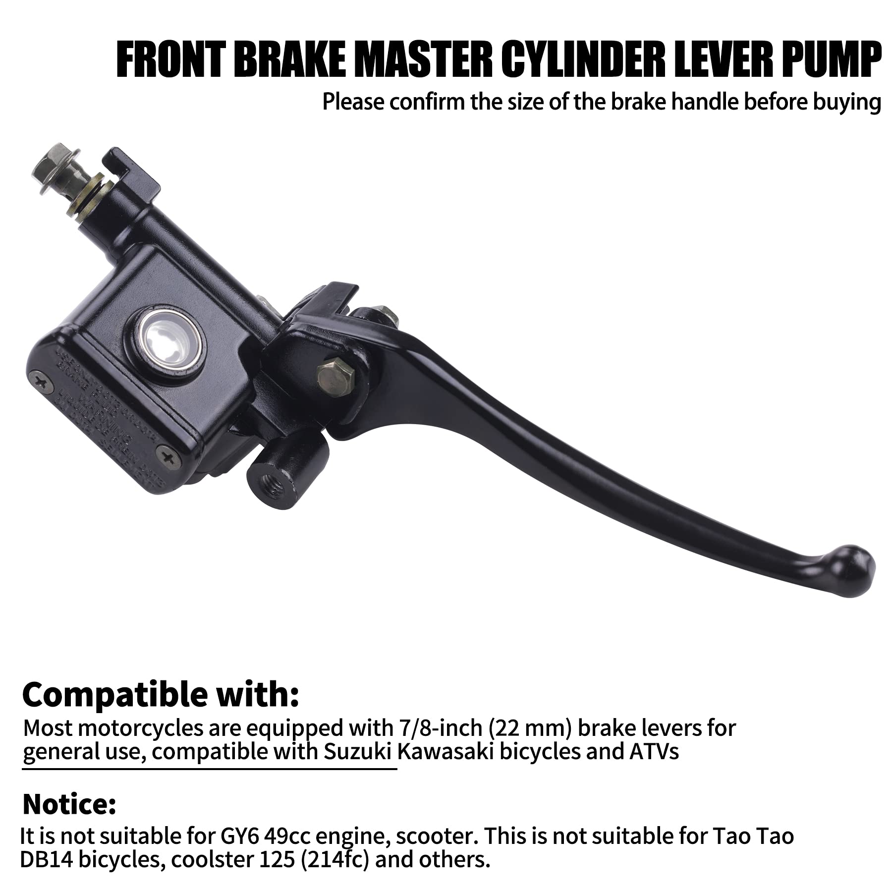 CNCMOTOK lever with brake light switch supports integrated stop signaling.