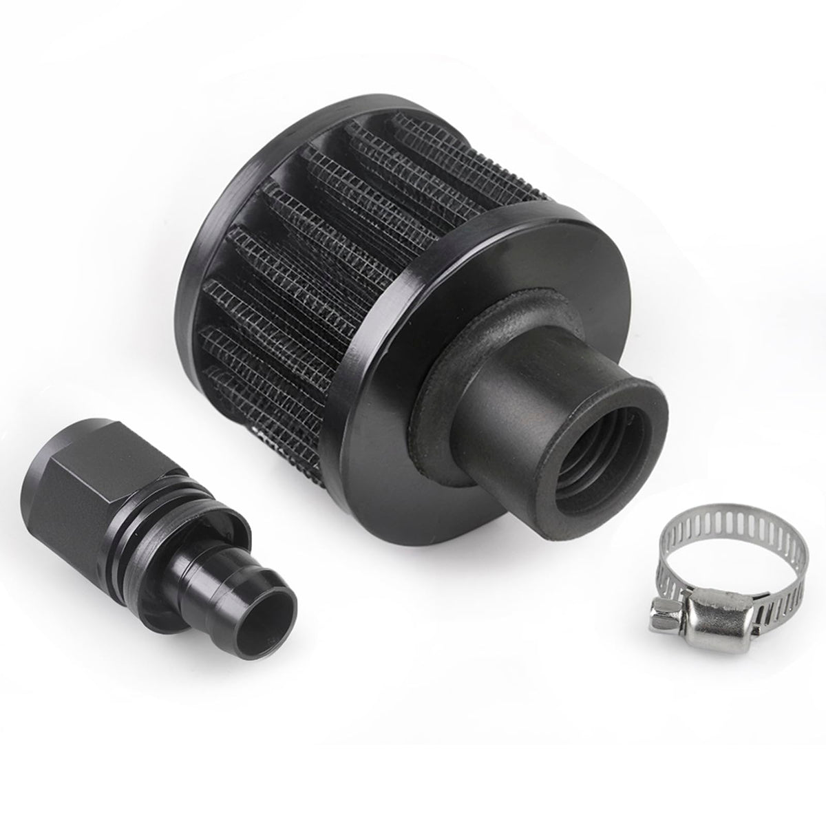 CNRAQR 15mm breather vent filter closeup highlights high-flow mesh.