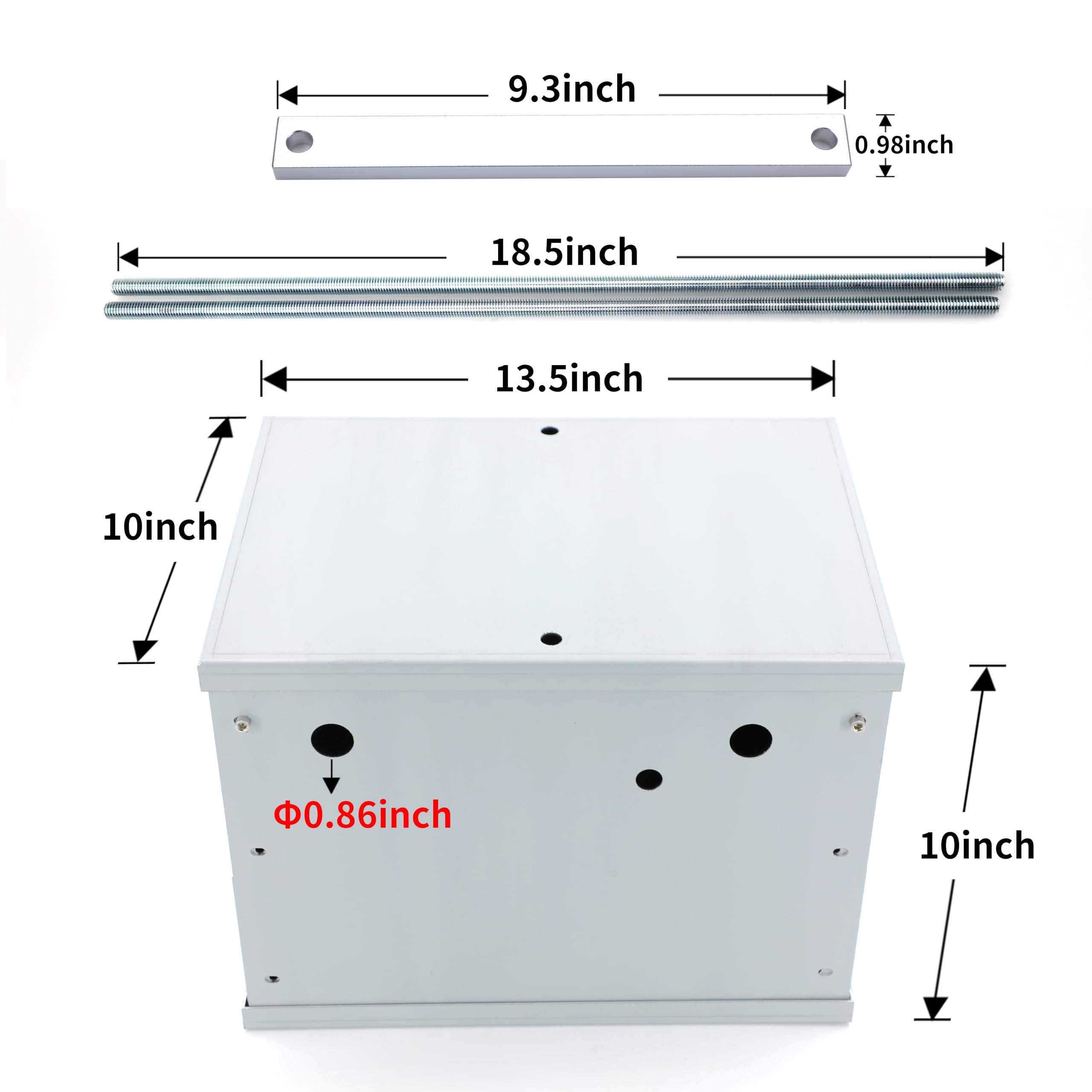 CNRAQR relocation kit side install demonstrates bolt-on design for simple placement.