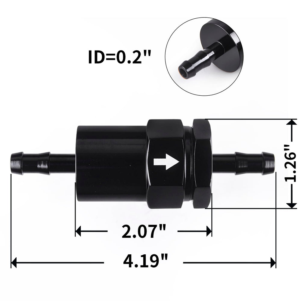 CNRAQR inline fuel filter assembly in use for high-volume fuel systems.