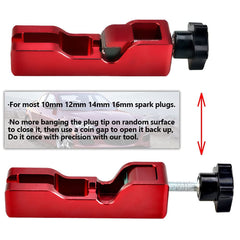CNRAQR demonstration of tool on a spark plug gap