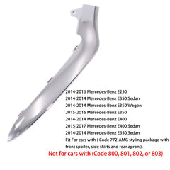 CNUPSM E350/E400 front bumper chrome trim adds sleek silver accent.