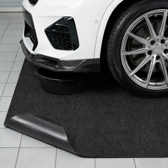 COAGOU mat has non-slip back to prevent movement on concrete.