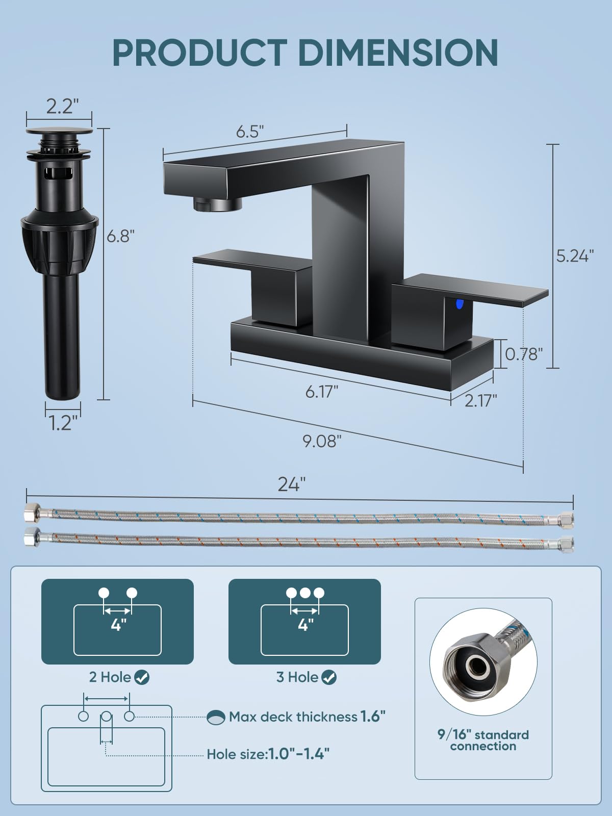 Cobbe 1.2 GPM flow supports efficient water use without sacrificing performance.