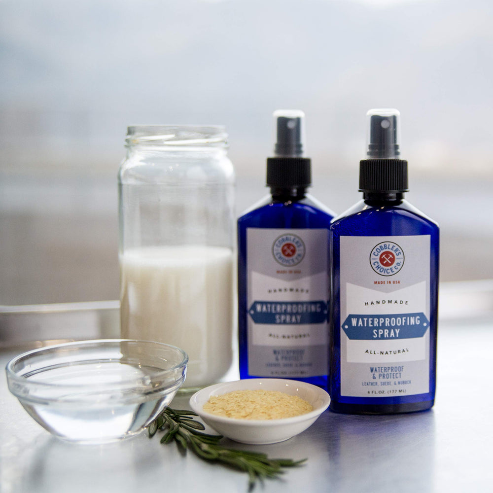 Cobbler's Choice carnauba-wax formula mist adds a protective shield
